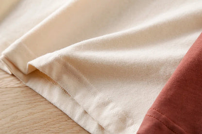 Summer New American Retro Long-sleeved O-neck 3D Letter Printed T-shirt Men's Fashion Simple 100%Cotton Washed Casual Sport Tops