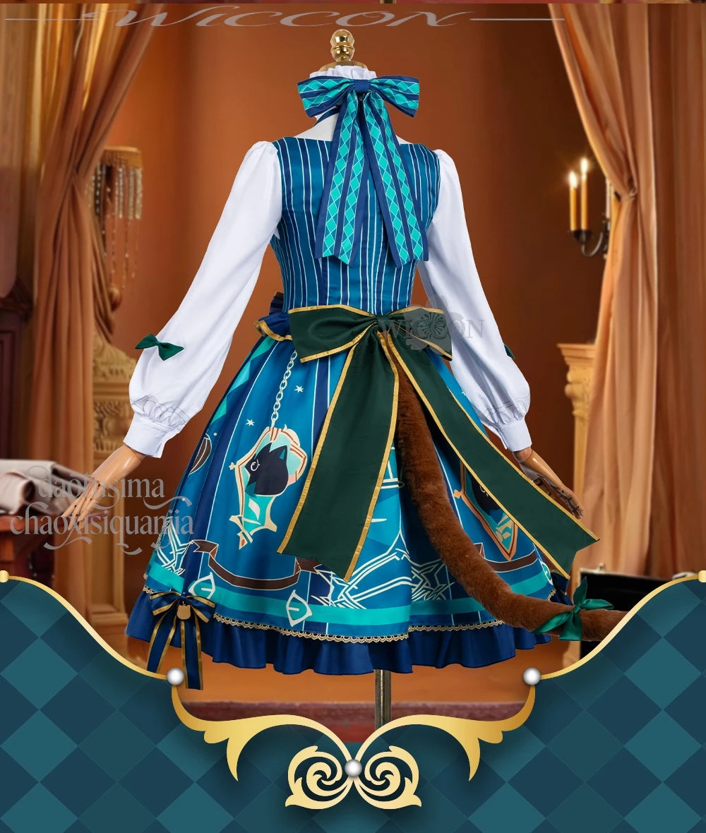 Genshin Impact Lynette Cosplay Set Polyester Unisex