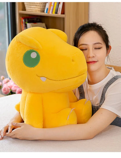 45/55/70cm Big Size Agumon Digimon Adventure Anime Plush Stuffed Doll Kawaii Decoration Plushies Children Pillow Holiday Gift