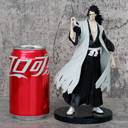 18.5cm Bleach Anime Hitsugaya Toushirou Zaraki Kenpachi Kurosaki Ichigo Action Figure Collectible Model Toys Japanese