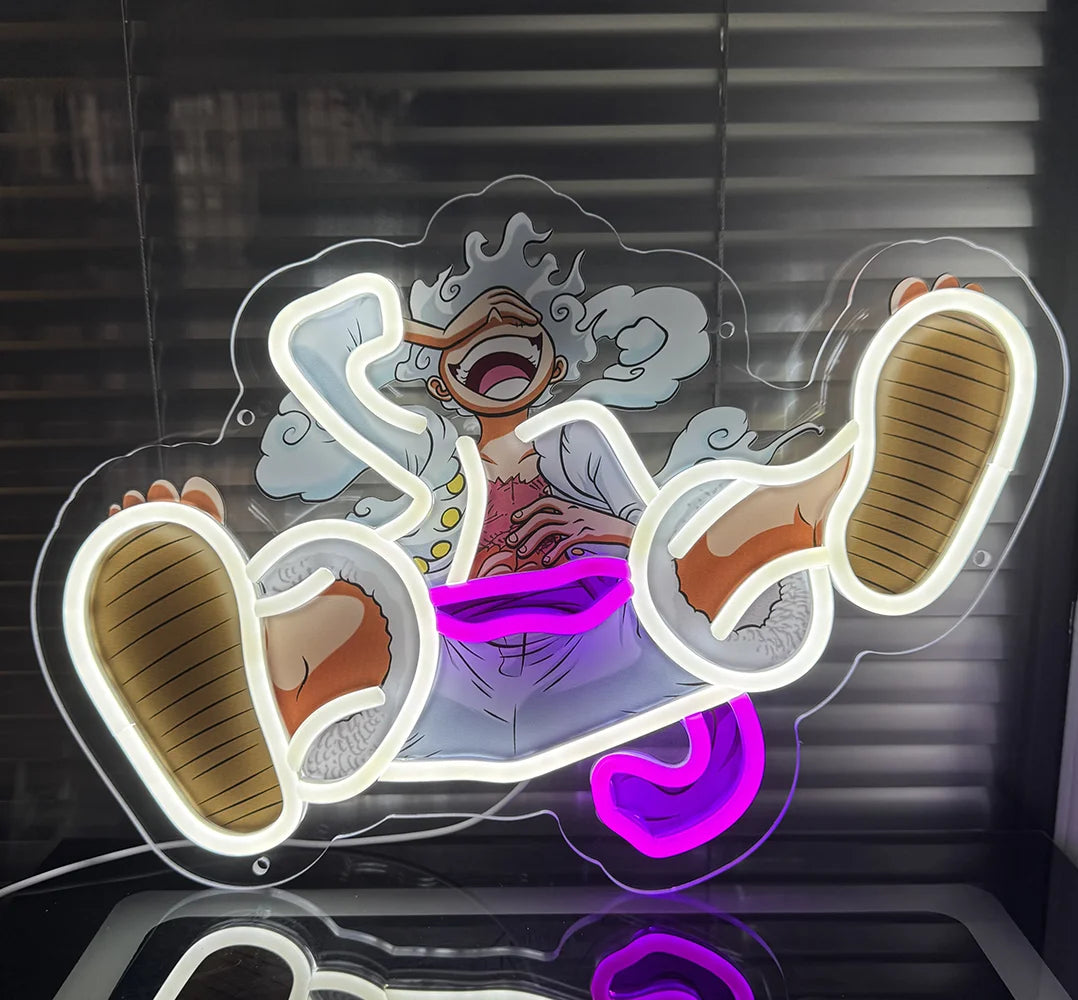 Anime Acrylic Neon LED Light/Lamp One Piece Dragon Ball Artwork for Home Festival Decor Party Bar Hotel Salon Shop,Etc.