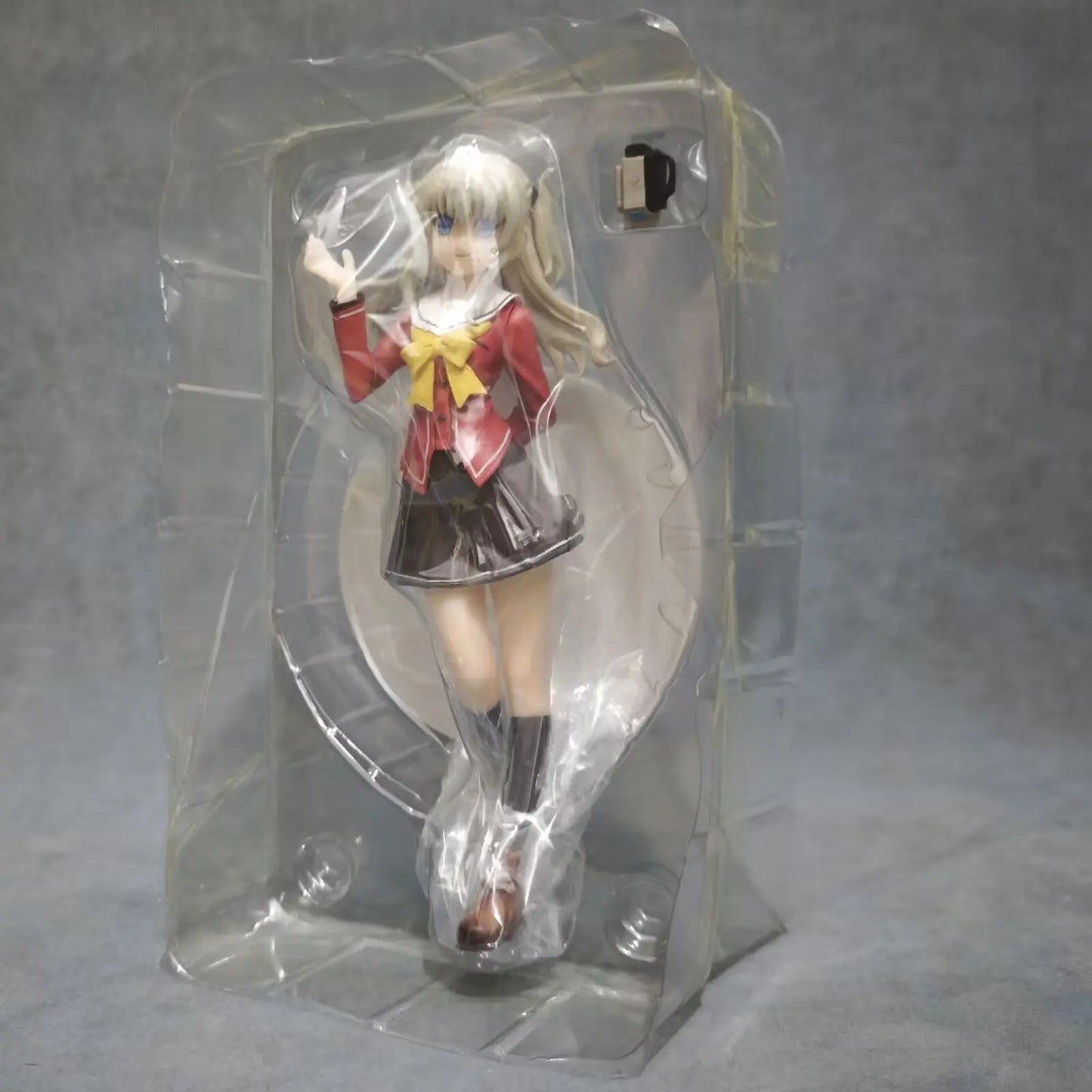 Charlotte Tomori Nao PVC Action Figure School Uniform Cute Girl Statue Model Anime Peripheral Desk Decor Gift Collectible Toy