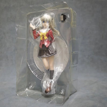 Charlotte Tomori Nao PVC Action Figure School Uniform Cute Girl Statue Model Anime Peripheral Desk Decor Gift Collectible Toy