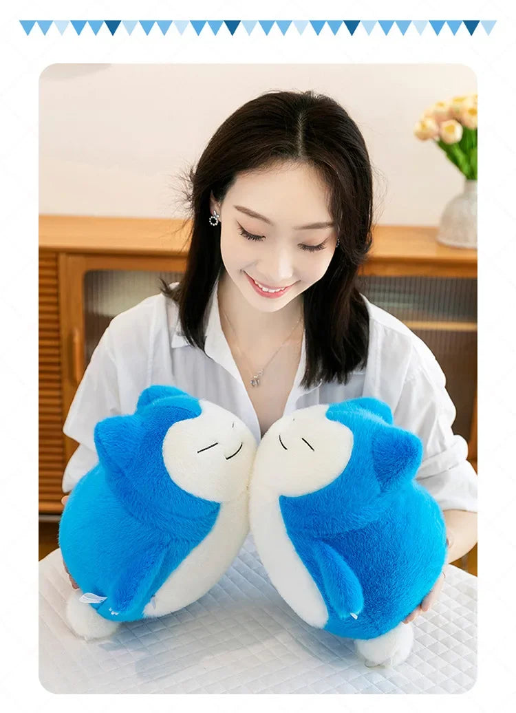 30-65cm Pokemo Snorlax Plush Toy Pillow Cute  Anime Cartoon Snorlax Doll Huge Cushion Sleep Pillow for Kids Birthday Xmas Gift