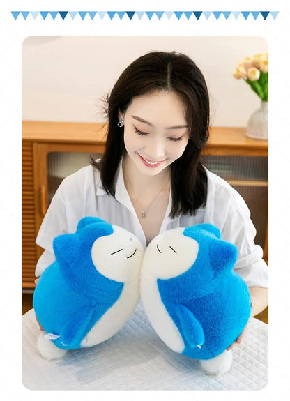 30-65cm Pokemo Snorlax Plush Toy Pillow Cute  Anime Cartoon Snorlax Doll Huge Cushion Sleep Pillow for Kids Birthday Xmas Gift