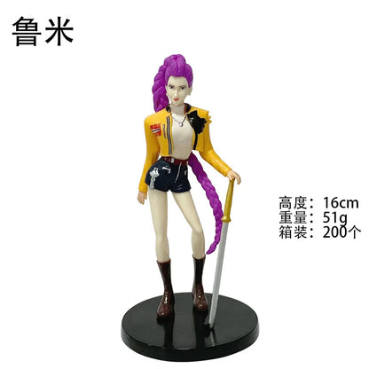 2026 Hot Anime Kpop Demon Hunters Figure Model Toy Cartoon Gaming Peripherals Desk Decoration Collection Figures Model Toy Gift