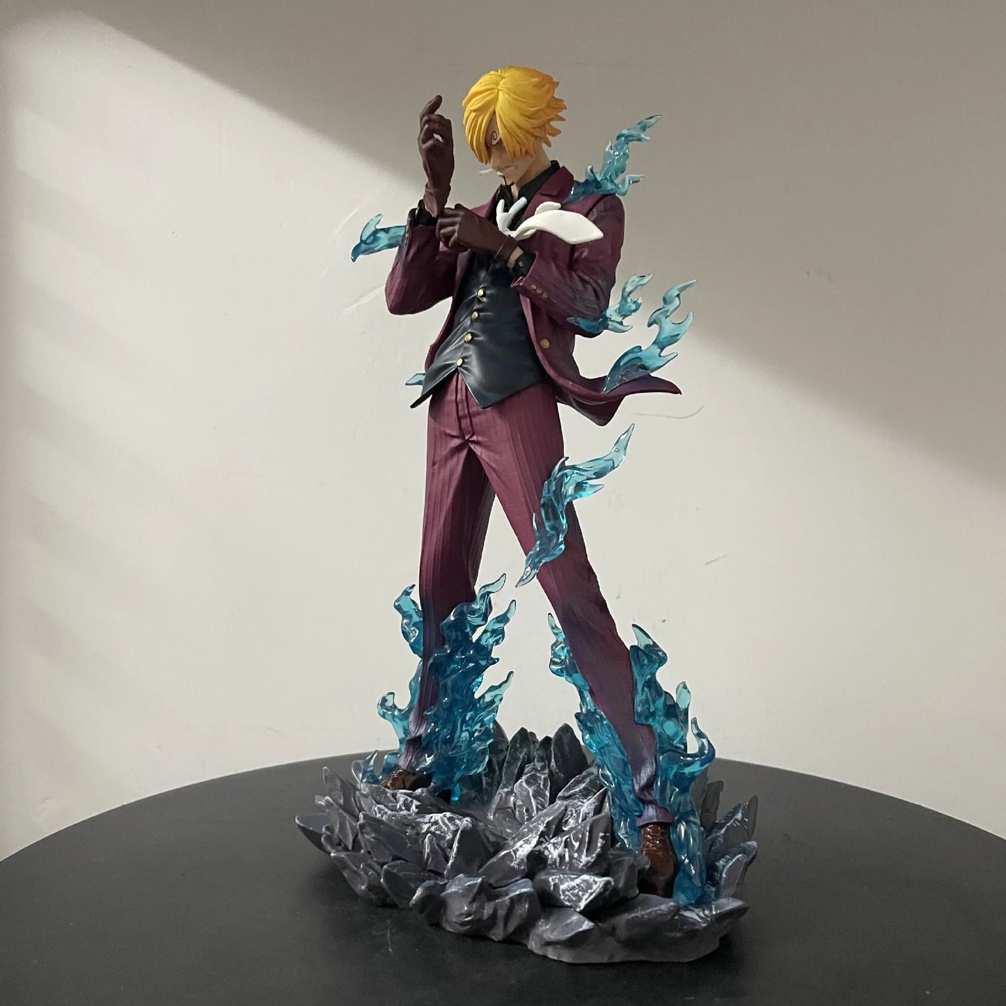25cm One Piece Figure Sanji Anime Figures Pop Smoking Sanji Figurine Devil Foot Statue Pvc Collection Kids Toys Birthday Gifts