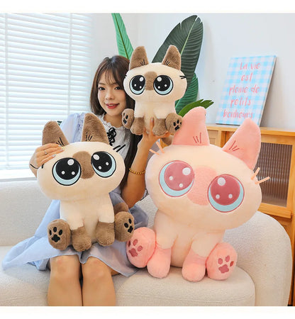 30-50cm Siamese Cat Animals Stuffed Doll Super Soft Home Office Decor High Quality Rabbit Toys Girls Boys Christmas Presents