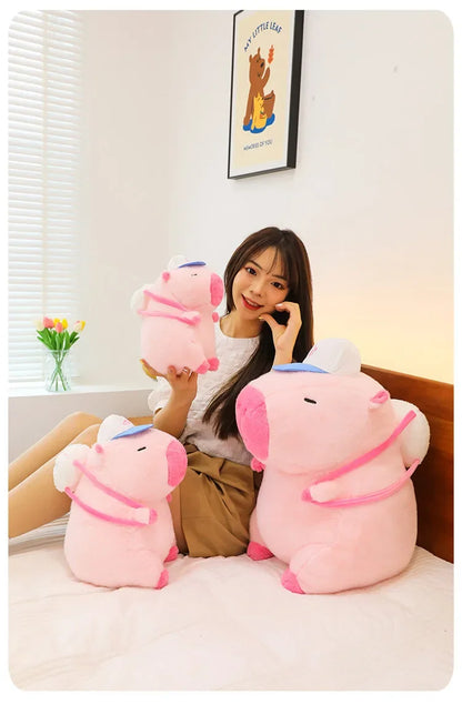 55cm Big Size Capybara Cartoon Anime Plush Stuffed Doll Room Plushies Pillow Kawaii Peluche Ornaments Children's Holiday Gifts