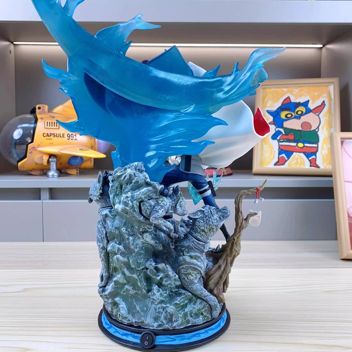 Naruto Anime Figure GK Hatake Kakashi 37cm Action Figure PVC Cartoon Characters Desktop Ornaments Friends Birthday Gifts Toys