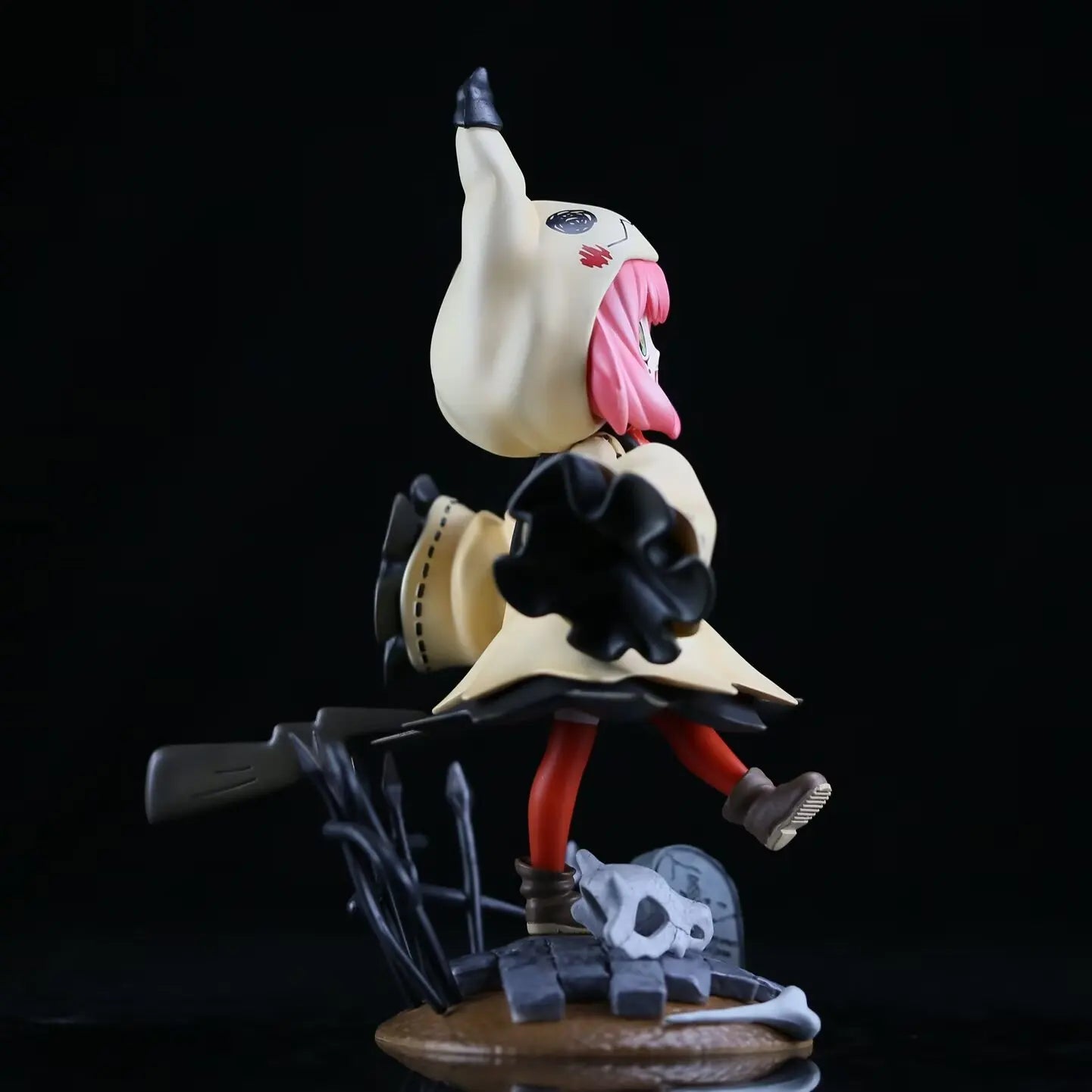 22cm Spy x Family Anime Anya Forger Action Figure Anya Cosplay Mimikyu Figurine Collection Statue Model Ornament Desk Toys Gift