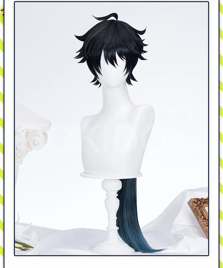 IN STOCK Evernight Cyrene Dan Heng Wig Game Honkai: Star Rail DokiDoki Dan Heng Permansor Terrae Horns Cyrene 120cm Wig