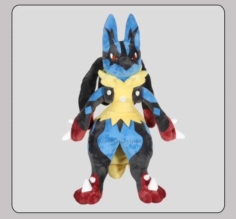 130/70CM Super Big Size Pokemon Lucario Plushies Cartoon Anime Character Stuffed Plushie Pillow Home Furnishing Gift Collection