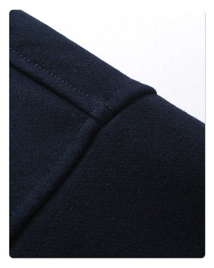 ZODF 2024 Autumn Winter Men's Basic O-Neck Sweatshirt Unisex Loose Solid 430gsm Terry Pullovers Streetwears HY0910