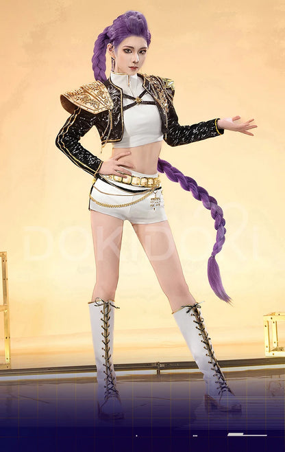 【Last Batch】IN STOCK Rumii Miraa Zoeyy Cosplay Costume【S-3XL】DokiDoki-SR Women Golden Costume Rumii Cosplay Suit Plus Size