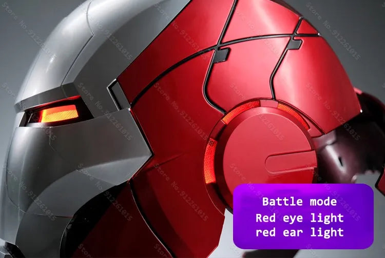 NEW Iron Man Helmet Mk5 Electric Voice Activated Control Wearable Mask 1:1 Automatic Opening Closing Model Figure Adult Toy Gift
