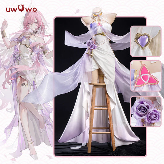 IN STOCK UWOWO Elysia Cosplay Game Honkai Impact 3: Elysia Gown Fanart Cosplay Costume Halloween Costume
