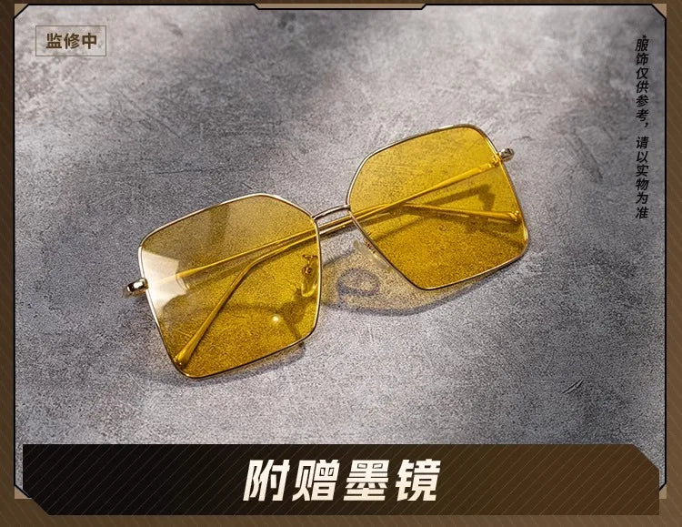 iCoser Anime To Be Hero X Cosplay Costume Wig Hero X Uniform White Suit Orange Glasses Tie Halloween Party for Women Men Props