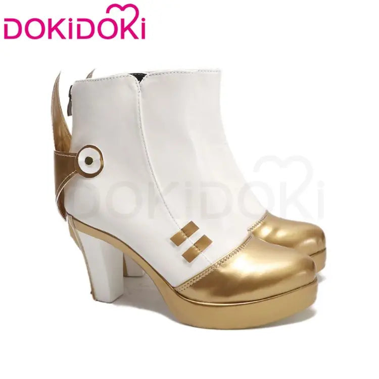 Sandrone Nefer Ineffa Aino Cosplay Shoes Game Genshin Impact DokiDoki Women Boots Aino Yellow Slippers Ineffa Cosplay Shoes