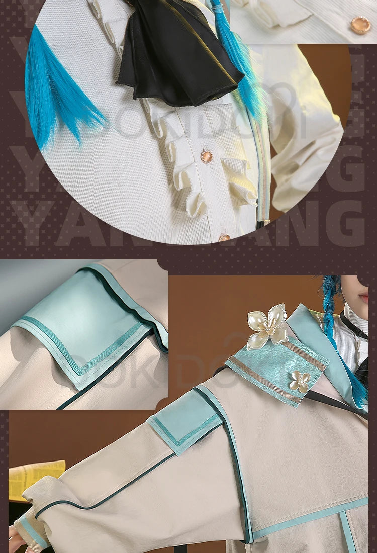 IN STOCK Venti Doujin Cosplay Game Genshin Impact DokiDoki-SR Venti Cute Cosplay Costume Detective Venti Genshin Impact Costume