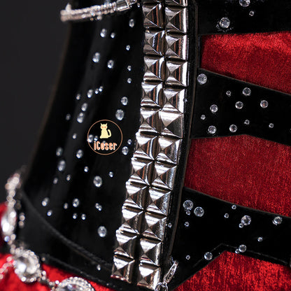 Love and Deepspace MC Cosplay Costume Midnight Waltz Red Dress Heroines New Skin Outfit Sylus Halloween Party for Women Girls