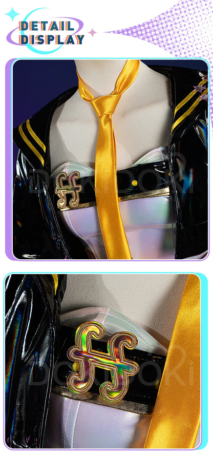 IN STOCK Rinn Lenn Lukaa Cosplay Costume【XS-2XL】DokiDoki-R Women Men Cute Short Dress Costume Muse Dash Rinn Cosplay Plus Size