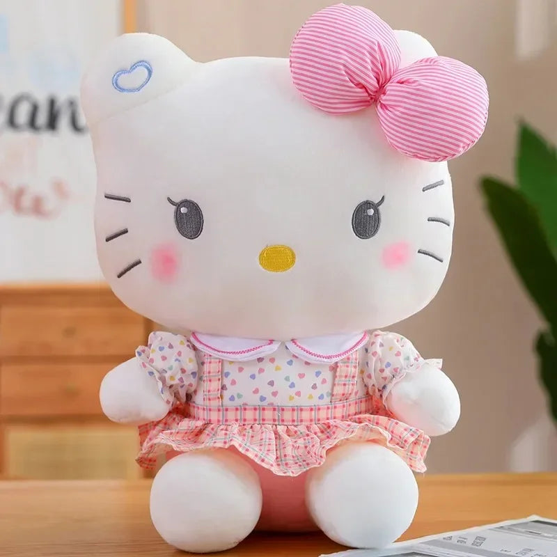 4style Hello Kitty Anime Hello Kitty Stuffed Toys Plushier Soft Pillow Birthday Gifts For Girls Kawaii Hello Kitty Plush Dolls