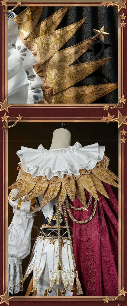 Mike Morton Cosplay Costume Game Identity V【S-3XL】DokiDoki-R Hullabaloo Mike Morton Brightest Star Clown Costume Plus Size