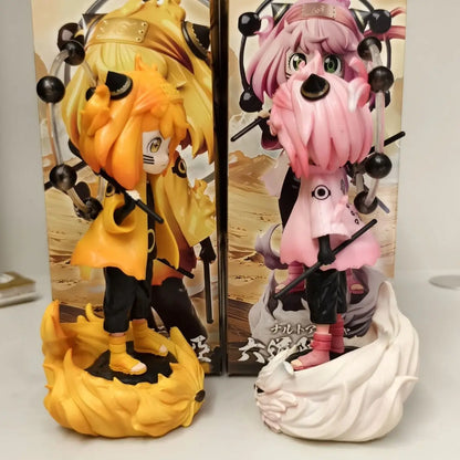 22cm Naruto Anime Figure Anya Forger Cos Rikudousennin Naruto Action Figurine Pvc Statue Collection Model Desk Decor Toys Gifts