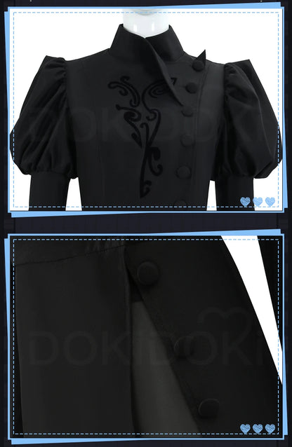 Glinda Elphaba Cosplay Costume Wicked Cosplay【XS-3XL】DokiDoki-N Women Black Pink Dress Glinda Cosplay School Uniform Plus Size