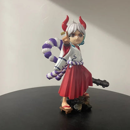 17cm One Piece Wano Country Childhood Yamato Figure PVC Anime Statue Beautiful Girl Model Desk Decor Collection Gift Xmas Gift