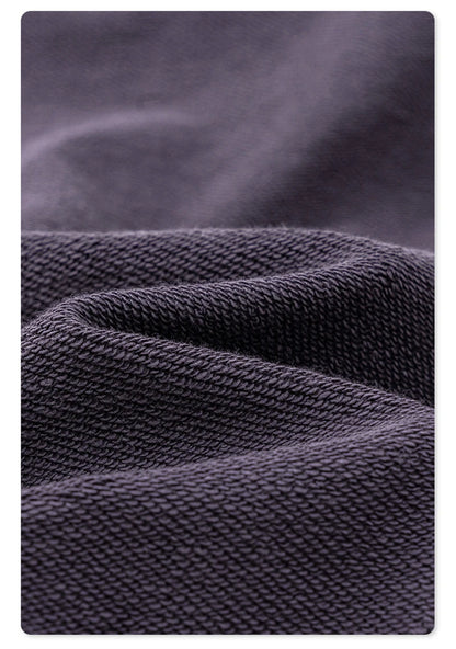 ZODF New Autumn Winter Solid Heavy Weight Hoodies For Men Unisex Basic Loose 440gsm Knitted Hooded Pullovers HY0886