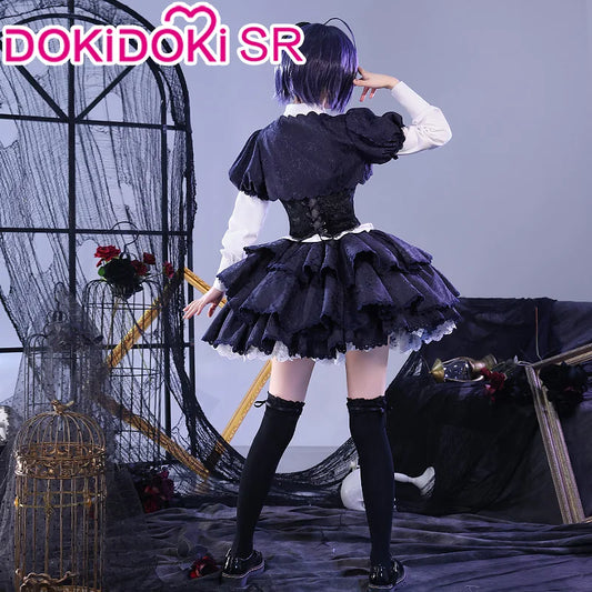 IN STOCK Takanashi Rikka Cosplay Costume Anime Love, Chunibyo & Other Delusions DokiDoki-SR Rikka Lolita Dress Gothic Costume