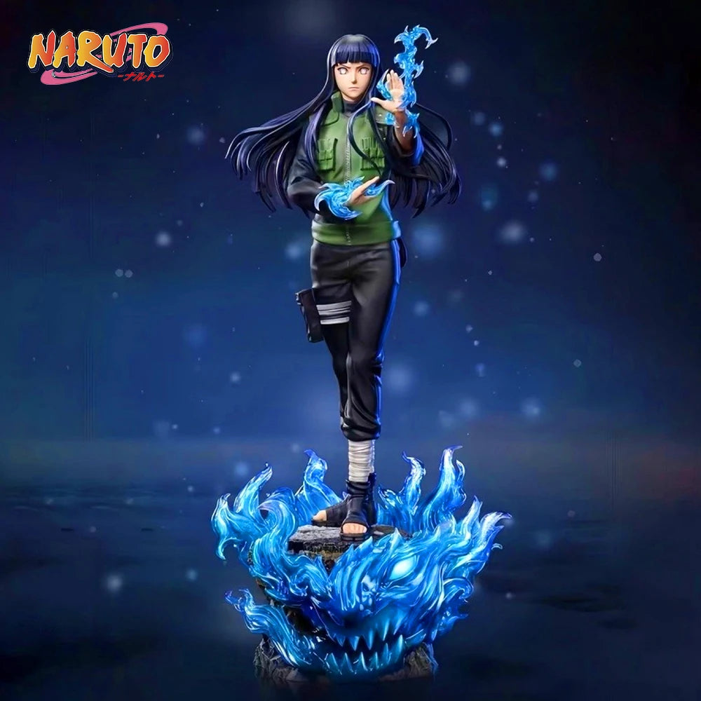 34cm Anime NARUTO Hyuga Hinata PVC Action Figure Statue Desktop Ornament Model Toy Gift