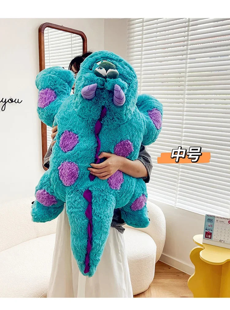 130cm Big Size Disney James P. Sullivan Cartoon Anime Plush Stuffed Doll Room Plushies Pillow Ornaments Children's Holiday Gifts