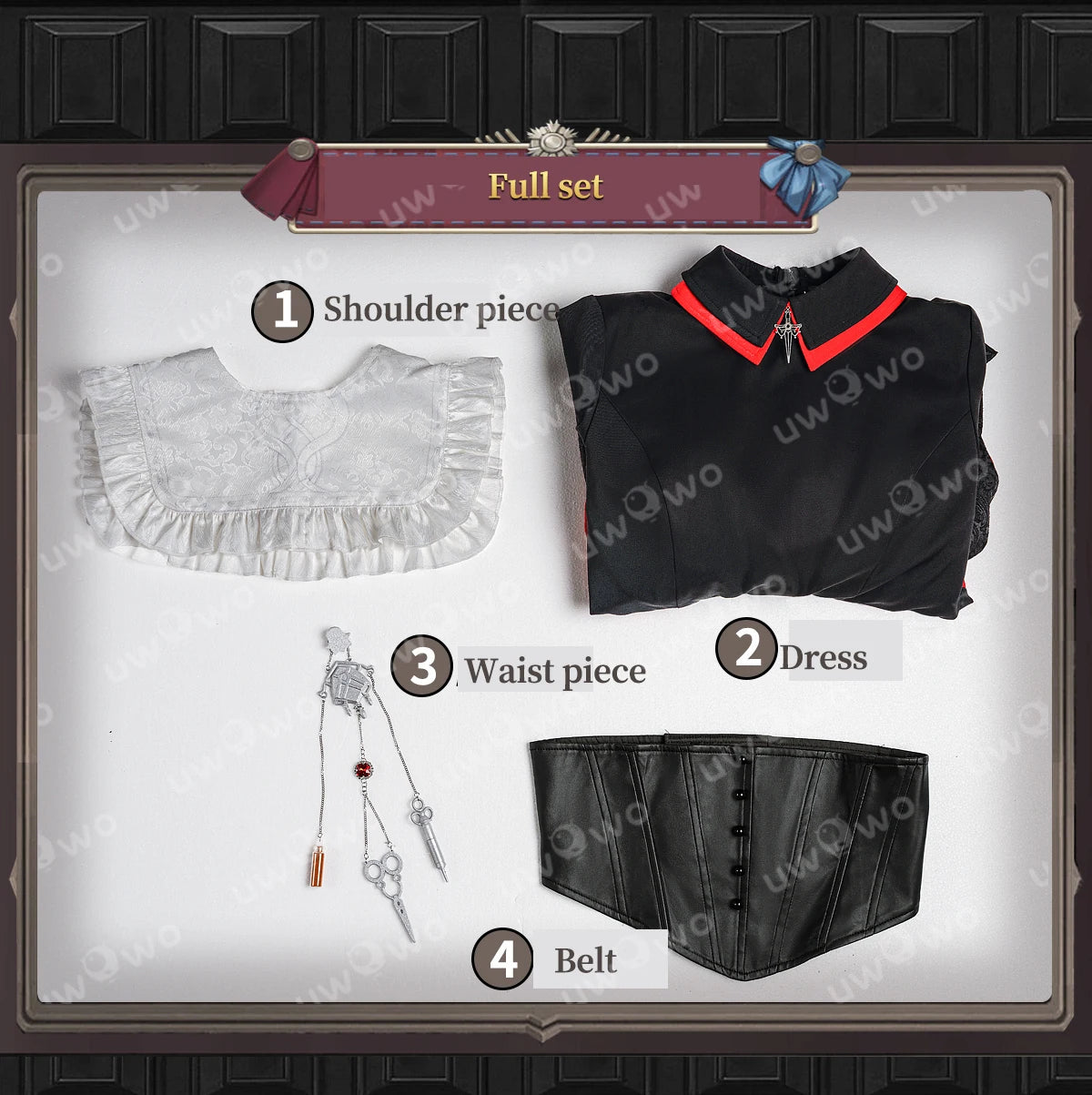 UWOWO Collab Series: Game Identity V Psychologist Ada Mesmer Cosplay Costume