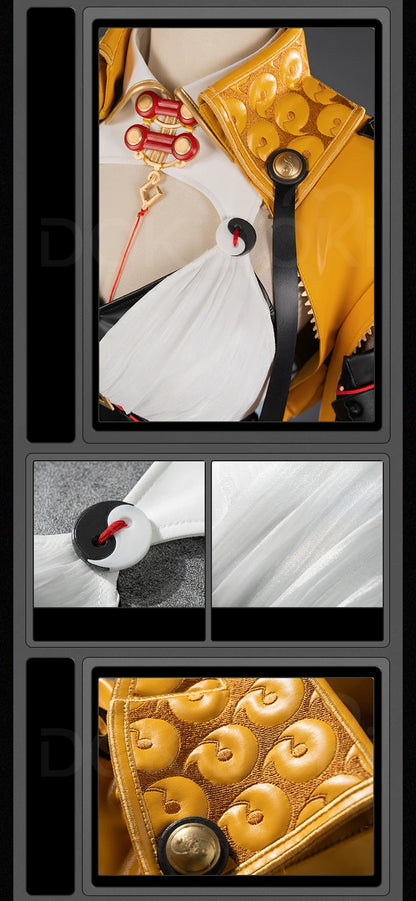 IN STOCK Yixuan Cosplay Costume Game Zenless Zone Zero DokiDoki-R ZZZ Women Black Yellow Bodysuit Yixuan Cosplay Master Costume