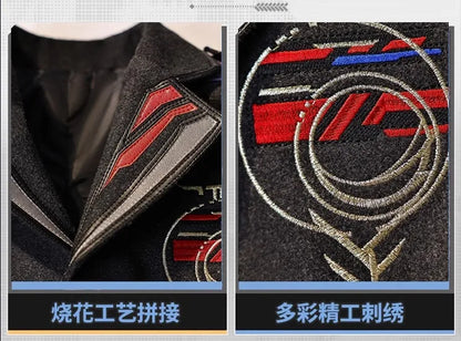 iCoser Caleb Cosplay Costume Wig Farspace Colonel Love and Deepspace Uniform Cap Halloween Party for Women Men Carnival Props