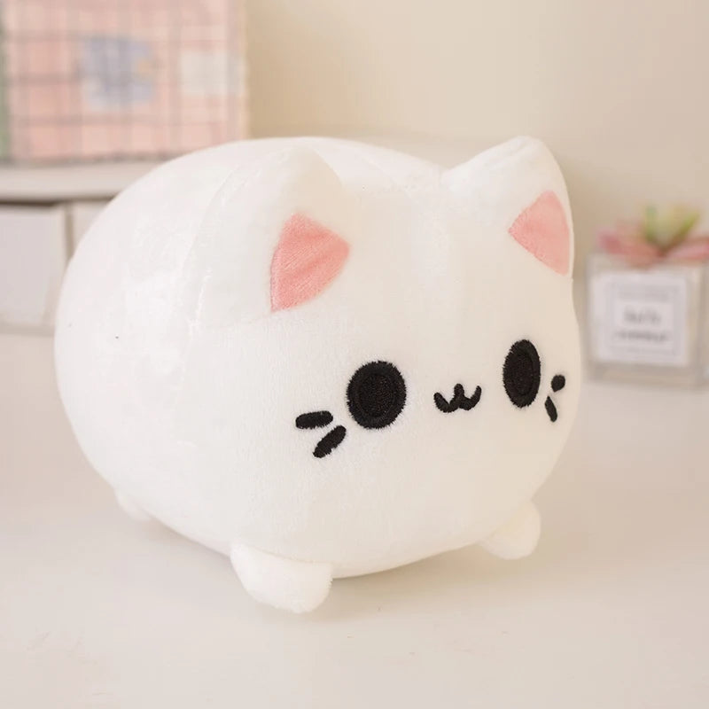 20cm Colorful Plush Cats Cartoon Peach Cat Plushies Soft Toy Lovely Meow Cat Stuffed Doll Kawaii Decor Girl Boy Birthday Gift