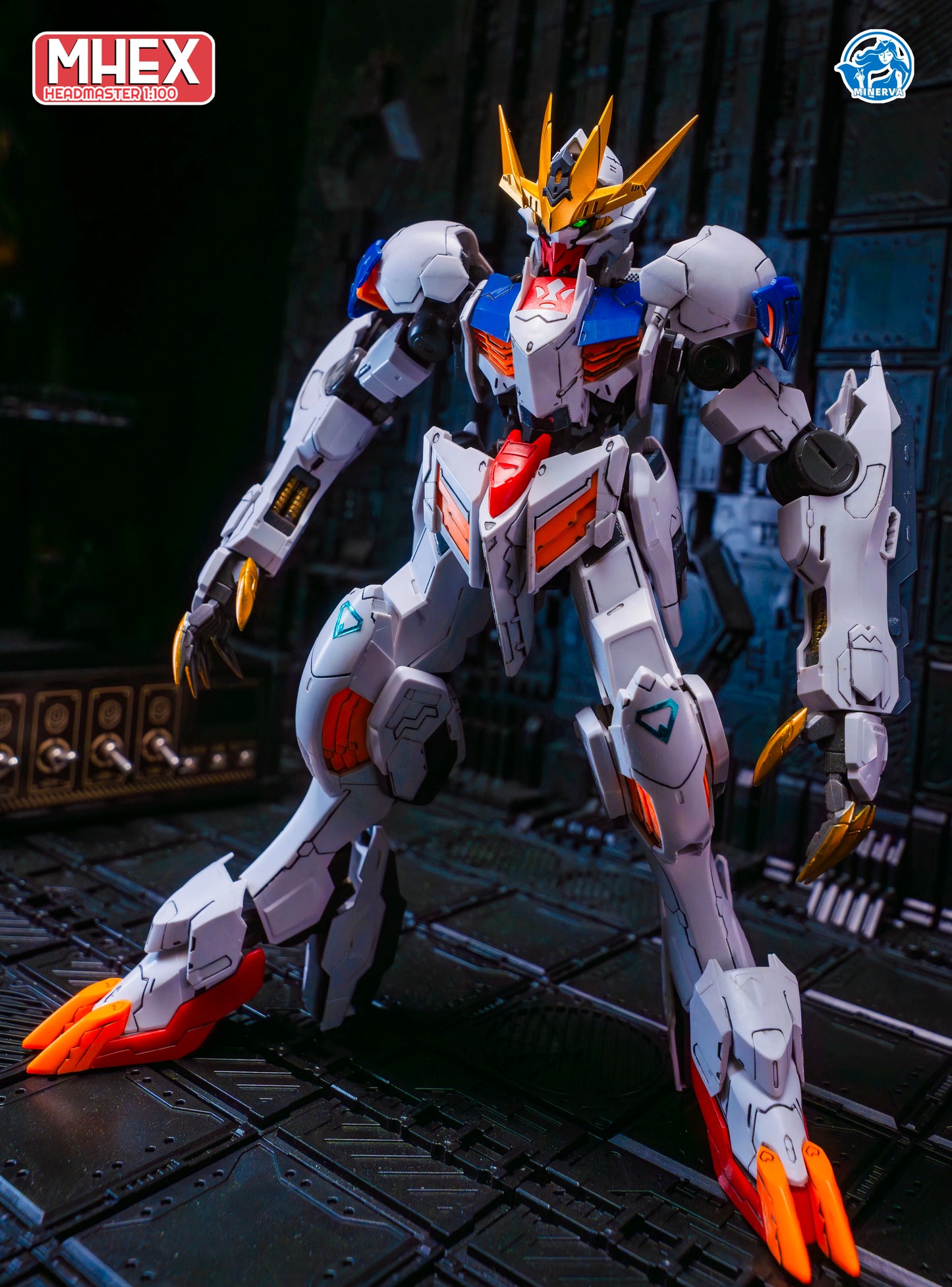 Minerva Hobby LINGXUZI Head Carving Replace Head For MG Barbatos Sky Defender Assembly Model Kit Toy GK Model Accessory Gift