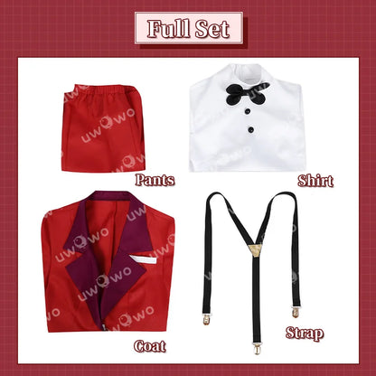 UWOWO Collab Series: Charlie Morningstar Charlotte H Hotel Cosplay Costume Red Uniform
