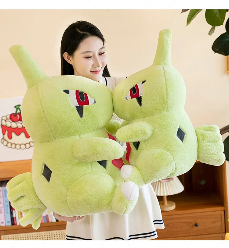 35/70cm Larvitar Pokemon Plush Toys Large Anime Doll Cute Pillow Giant Pokémon Plushie Tyranitar Stuffed Gift for Kids Christmas