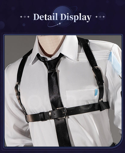 IN STOCK Sylus Rafayel Xavier Zayne Cosplay Costume Game Love and Deepspace【XS-2XL】DokiDoki-R White Grey Halloween Plus Size