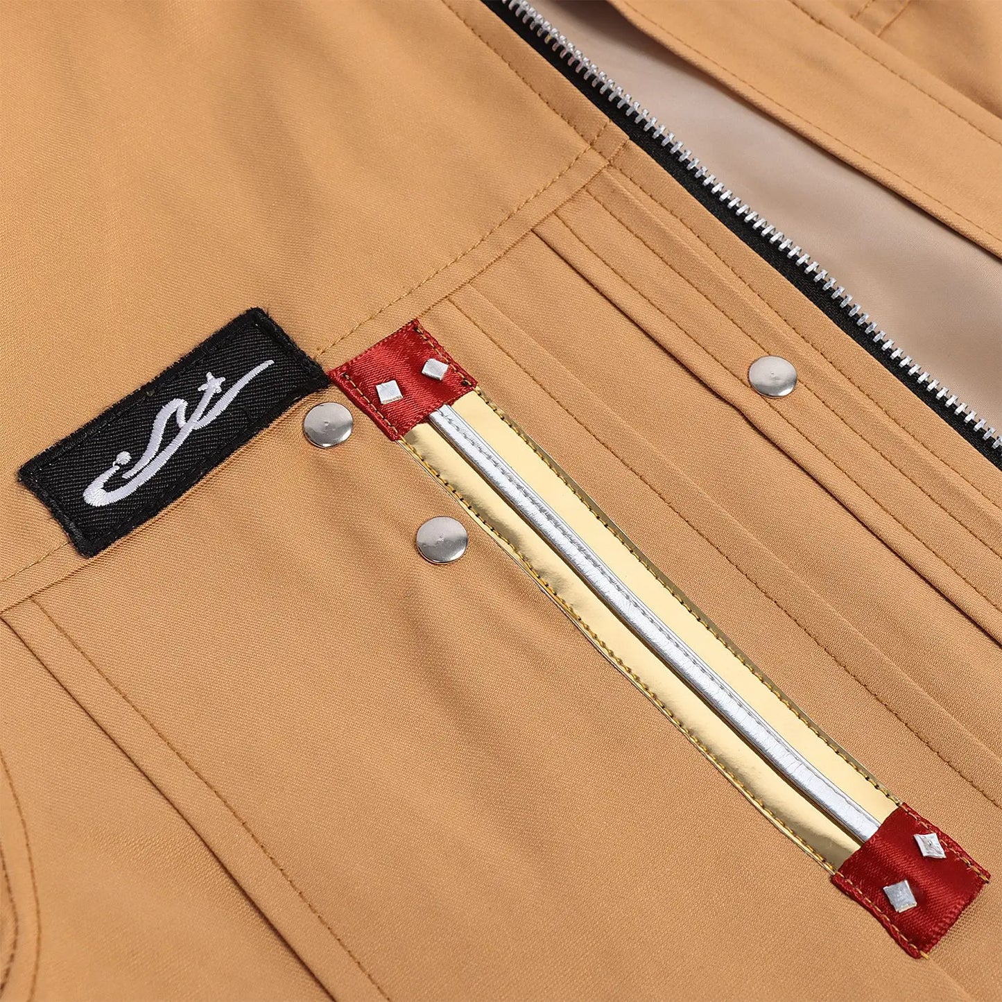 Love and Deepspace Caleb Cosplay Costume Wig Brown Flying Jacket Supersonic Uniforms Halloween Party for Women Men Outfit Props