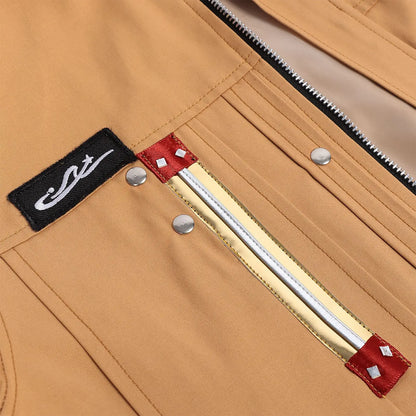 Love and Deepspace Caleb Cosplay Costume Wig Brown Flying Jacket Supersonic Uniforms Halloween Party for Women Men Outfit Props