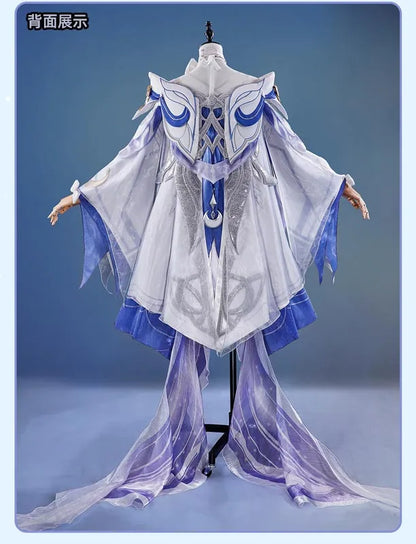 Genshin Impact Columbina Cosplay Costume The Damselette Dress Uniform Metal Prop Eleven Fatui Harbingers Halloween Women Girls