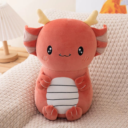 18-30cm Kawaii Stuffed Animal Axolotl Peluches Super Soft Cute Baby Newt Lovely Hug Pillow For Kids Girl