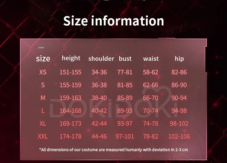 IN STOCK Night's Companion Heroine Cosplay Costume Game Love and Deepspace【XS-2XL】DokiDoki-R Women Leather Plus Size