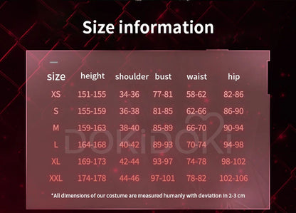 IN STOCK Night's Companion Heroine Cosplay Costume Game Love and Deepspace【XS-2XL】DokiDoki-R Women Leather Plus Size