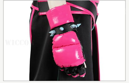 SF6 Juri Han Cosplay Costume Set Polyester Women